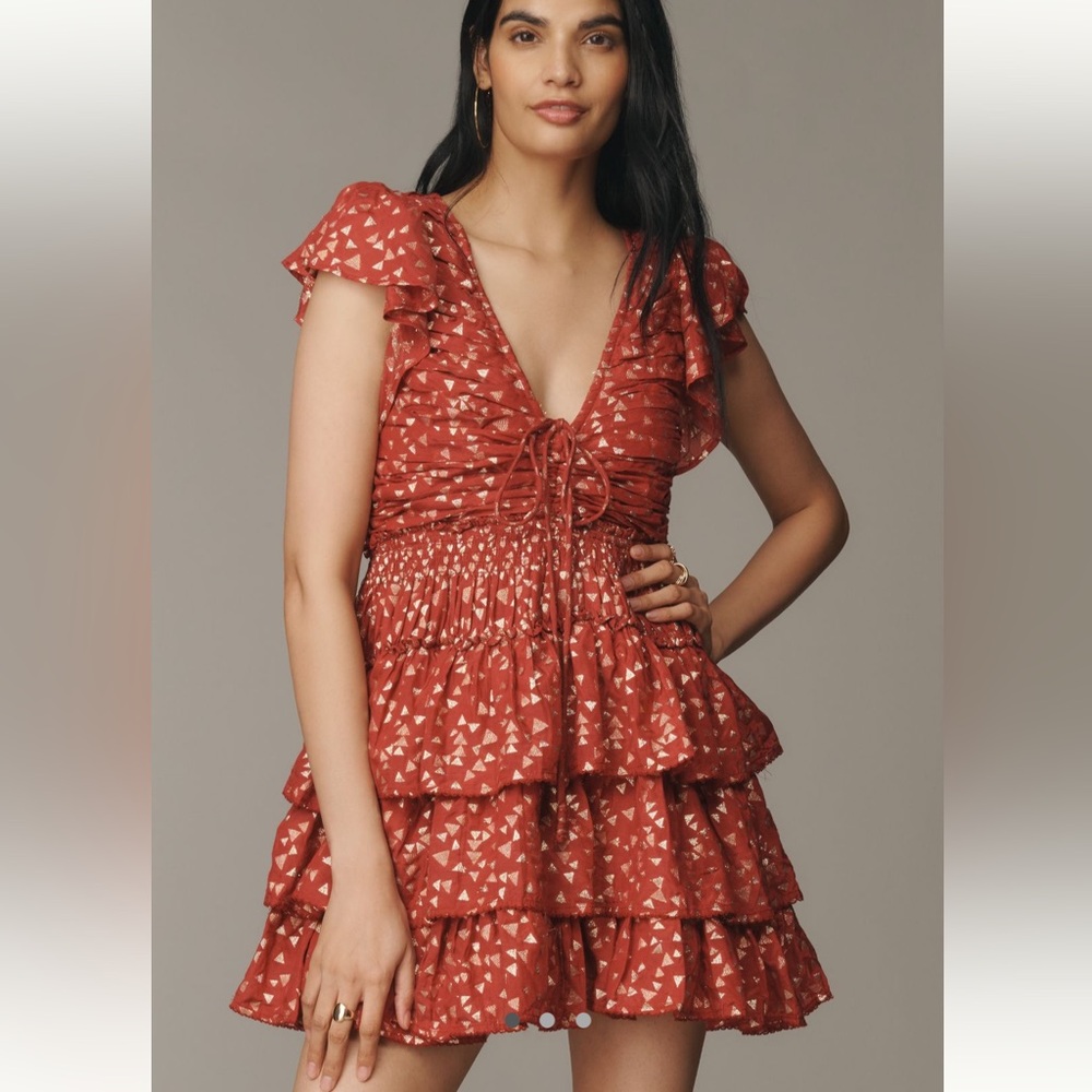 Red Ruffled Dress
